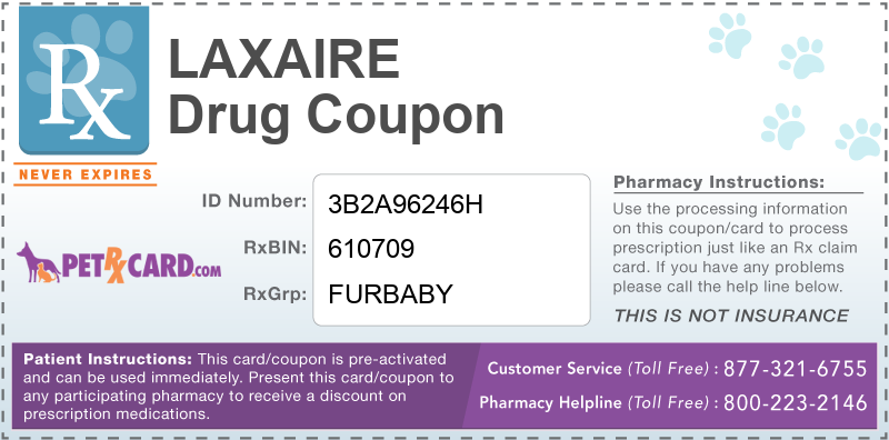 This Laxaire coupon provides significant prescription savings at pharmacies nationwide